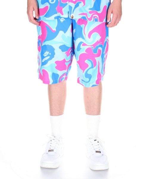 A BATHING APE(アベイシングエイプ)の「MARBLE CAMO SHORTS M(その他パンツ・メンズ・ブルー・SMALL/MEDIUM/LARGE/XX-LARGE/X-LARGE)」の6枚目の写真