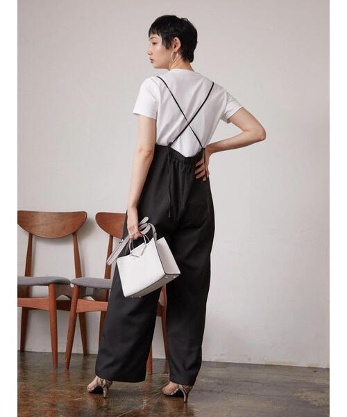 Green Parks(グリーンパークス)の「armonia.ハリ感コンビネゾン(つなぎ/オールインワン・レディース・ブラック/ベージュ・FREE)」の19枚目の写真