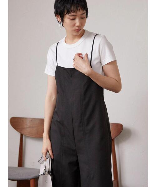 Green Parks(グリーンパークス)の「armonia.ハリ感コンビネゾン(つなぎ/オールインワン・レディース・ブラック/ベージュ・FREE)」の21枚目の写真