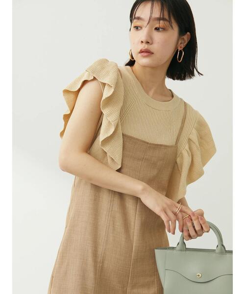 Green Parks(グリーンパークス)の「armonia.ハリ感コンビネゾン(つなぎ/オールインワン・レディース・ブラック/ベージュ・FREE)」の8枚目の写真