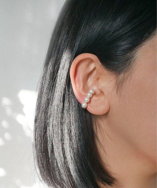 LAH（エルエーエイチ）の「シルバー925 パールイヤーカフ（イヤーカフ