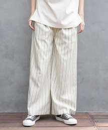 niko and... | サラサラリネン風ワイドパンツ(その他パンツ)