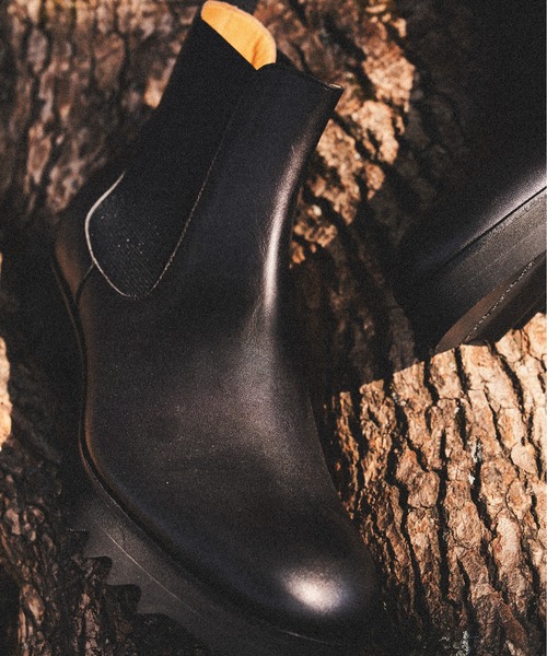 SPACE CRAFT（スペースクラフト）の「SPACE CRAFT スペースクラフト / SHARK SIDE GORE BOOTS シャークソール サイドゴアブーツ ヒールブーツ / SC-431（ブーツ・レディース・グレー/ブラック・23cm/26cm/27cm/24.5cm/25.5cm/25cm/23.5cm/26.5cm/24cm）」の3枚目の写真