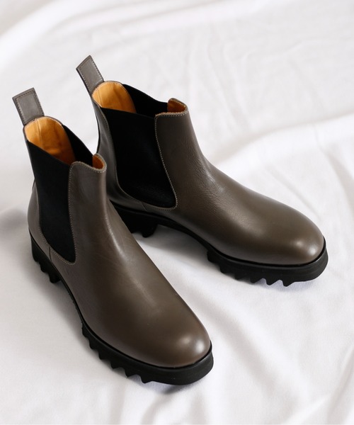 SPACE CRAFT（スペースクラフト）の「SPACE CRAFT スペースクラフト / SHARK SIDE GORE BOOTS シャークソール サイドゴアブーツ ヒールブーツ / SC-431（ブーツ・レディース・グレー/ブラック・23cm/26cm/27cm/24.5cm/25.5cm/25cm/23.5cm/26.5cm/24cm）」の17枚目の写真