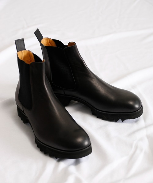 SPACE CRAFT（スペースクラフト）の「SPACE CRAFT スペースクラフト / SHARK SIDE GORE BOOTS シャークソール サイドゴアブーツ ヒールブーツ / SC-431（ブーツ・レディース・グレー/ブラック・23cm/26cm/27cm/24.5cm/25.5cm/25cm/23.5cm/26.5cm/24cm）」の11枚目の写真