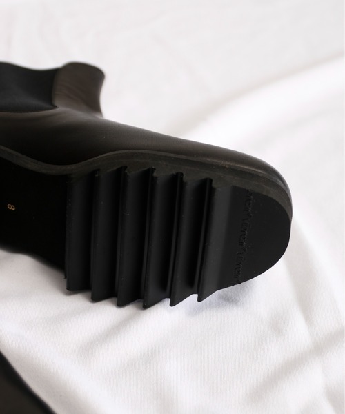 SPACE CRAFT（スペースクラフト）の「SPACE CRAFT スペースクラフト / SHARK SIDE GORE BOOTS シャークソール サイドゴアブーツ ヒールブーツ / SC-431（ブーツ・レディース・グレー/ブラック・23cm/26cm/27cm/24.5cm/25.5cm/25cm/23.5cm/26.5cm/24cm）」の8枚目の写真