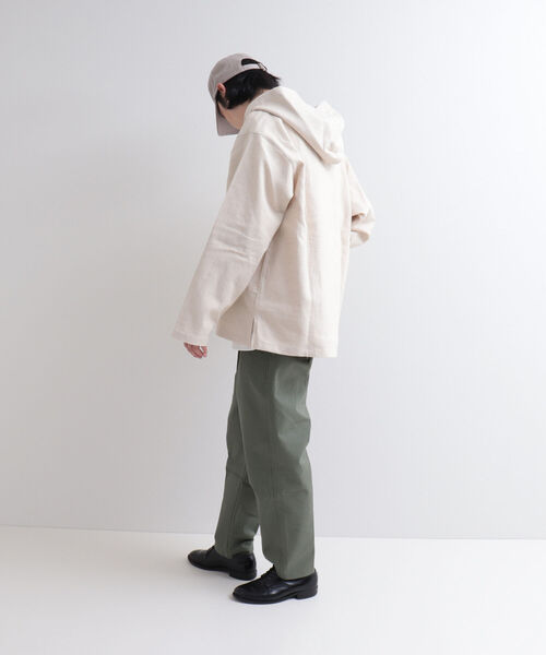 GLOSTER（グロスター）の「【GLOSTER/グロスター】メキシカンパーカ（パーカー・メンズ・グレー/インディゴブルー/キナリ・MEDIUM/LARGE）」の4枚目の写真