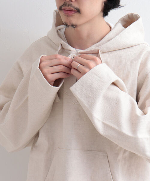 GLOSTER（グロスター）の「【GLOSTER/グロスター】メキシカンパーカ（パーカー・メンズ・グレー/インディゴブルー/キナリ・MEDIUM/LARGE）」の18枚目の写真