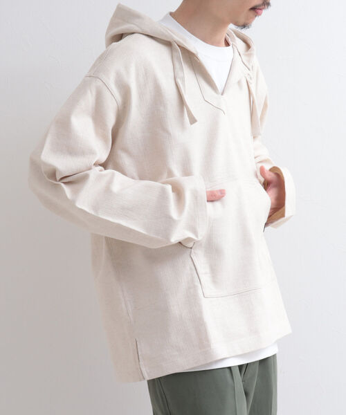 GLOSTER（グロスター）の「【GLOSTER/グロスター】メキシカンパーカ（パーカー・メンズ・グレー/インディゴブルー/キナリ・MEDIUM/LARGE）」の22枚目の写真