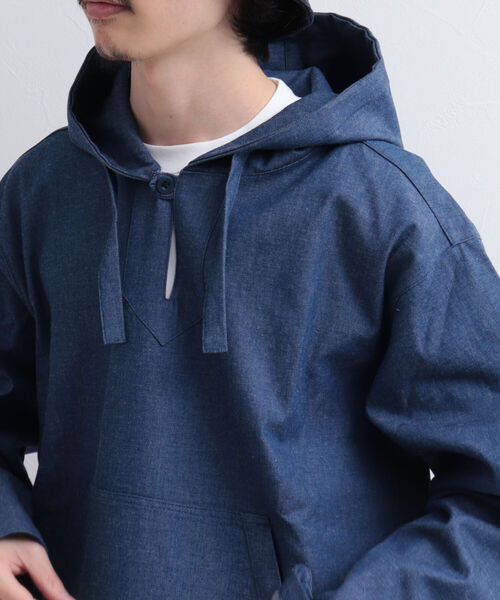 GLOSTER（グロスター）の「【GLOSTER/グロスター】メキシカンパーカ（パーカー・メンズ・グレー/インディゴブルー/キナリ・MEDIUM/LARGE）」の17枚目の写真