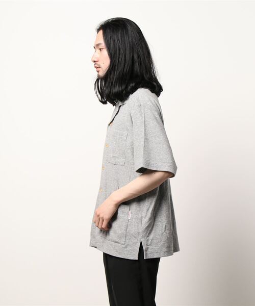 Battenwear(バテンウエア)の「【Battenwear/バテンウェア】タオル生地シャツ/LOUNGE SHIRT(シャツ/ブラウス・メンズ・グレー/ベージュ/オリーブ/ネイビー・SMALL/LARGE/MEDIUM)」の5枚目の写真