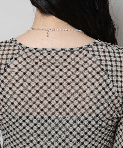 MAGPIEROBIN（マグパイロビン）の「MAGPIE ROBIN／CLOVER カーディガン　2278941（カーディガン/ボレロ・レディース・ベージュ・FREE）」の11枚目の写真