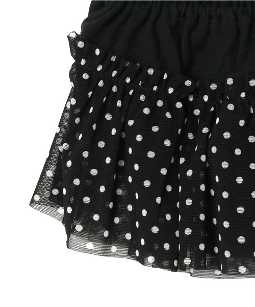 CHUBBYGANG（チャビーギャング）の「BABY ドットチュール ブルマスカート（スカート・キッズ・ブラック/ブルー/ピンク・FREE）」の6枚目の写真