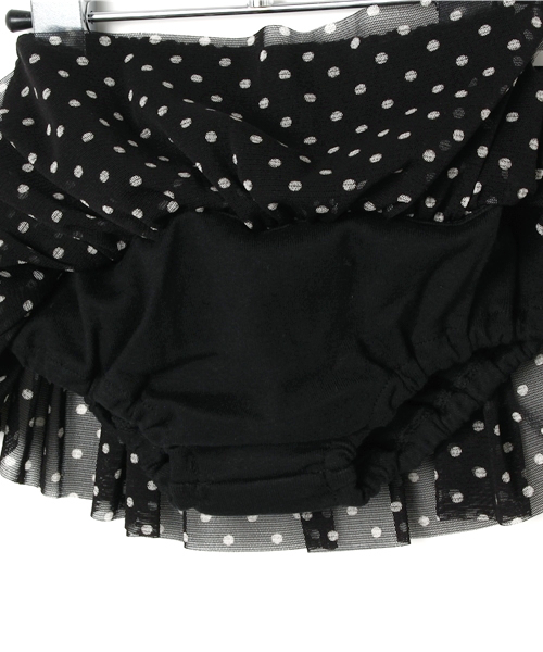 CHUBBYGANG（チャビーギャング）の「BABY ドットチュール ブルマスカート（スカート・キッズ・ブラック/ブルー/ピンク・FREE）」の7枚目の写真
