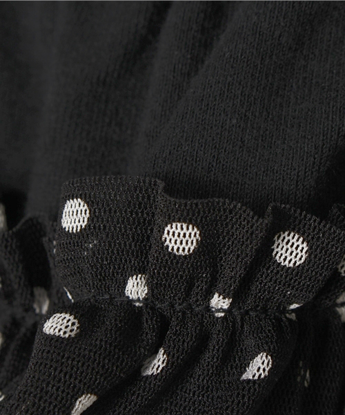 CHUBBYGANG（チャビーギャング）の「BABY ドットチュール ブルマスカート（スカート・キッズ・ブラック/ブルー/ピンク・FREE）」の8枚目の写真