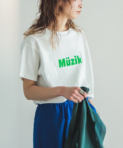 FIL DE FER(フィルデフェール)の「ミュジクPT クルーネックTEE(Tシャツ/カットソー)」|ホワイト
