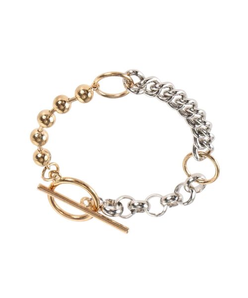 jouetie（ジュエティ）の「ミックスチェーンブレスレット（ブレスレット・レディース・シルバー/ゴールド・FREE）」の6枚目の写真