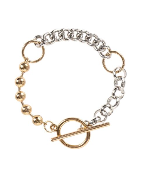 jouetie（ジュエティ）の「ミックスチェーンブレスレット（ブレスレット・レディース・シルバー/ゴールド・FREE）」の7枚目の写真