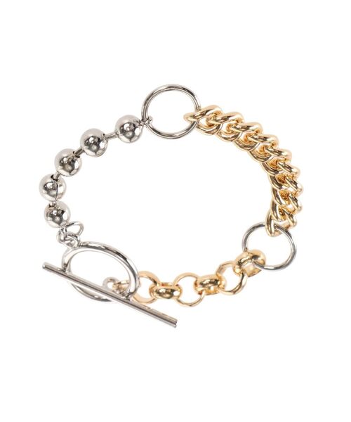 jouetie（ジュエティ）の「ミックスチェーンブレスレット（ブレスレット・レディース・シルバー/ゴールド・FREE）」の8枚目の写真