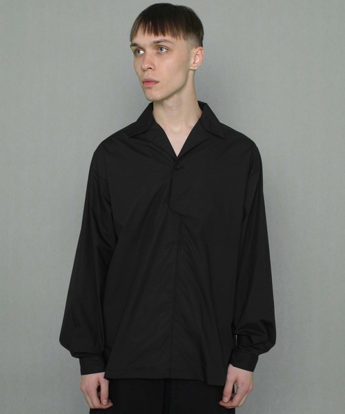 FORTUNA HOMME（フォルトゥナオム）の「FORTUNAHOMME Open Collar L/S SPO（シャツ/ブラウス・メンズ・ホワイト/ブラック・1/2）」の7枚目の写真