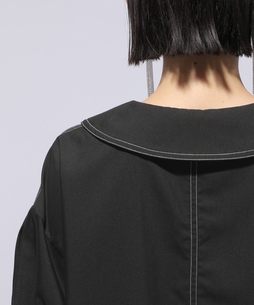 HARE(ハレ)の「ステッチデザインチュニックシャツ(HARE)(シャツ/ブラウス・レディース・ホワイト/ブラック・FREE)」の17枚目の写真
