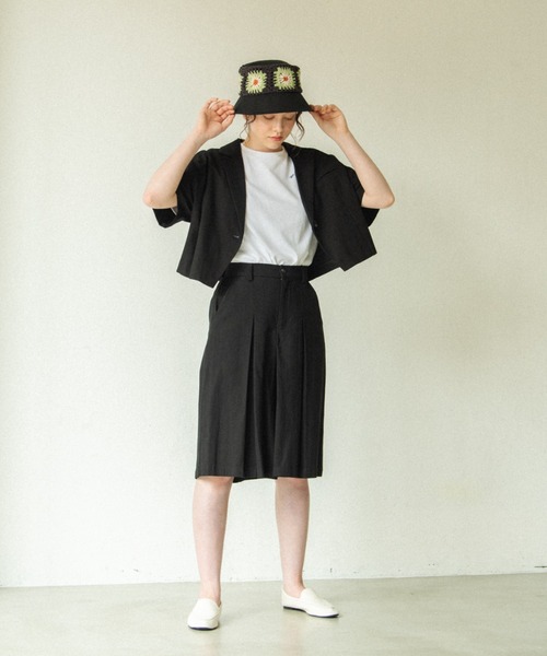 idem（イデム）の「crochet bucket hat/かぎ編みクロシェバケットハット（ハット・レディース・ブラック・FREE）」の15枚目の写真