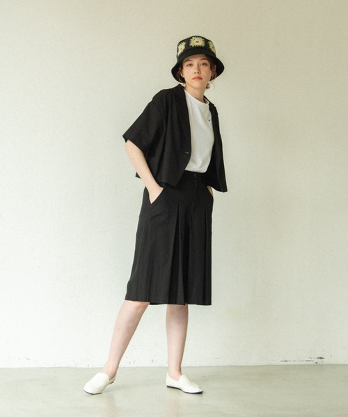 idem（イデム）の「crochet bucket hat/かぎ編みクロシェバケットハット（ハット・レディース・ブラック・FREE）」の13枚目の写真