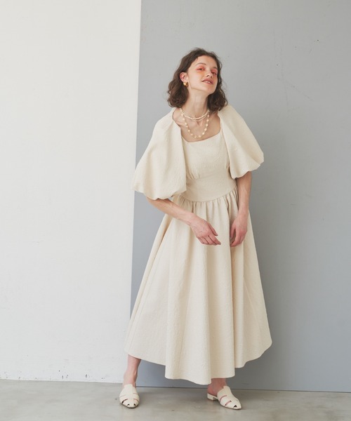 LA BELLE ETUDE(ラベルエチュード)の「BACK OPENベアSETワンピース(ワンピース・レディース・ホワイト/ブラック/ブルー・FREE)」の7枚目の写真