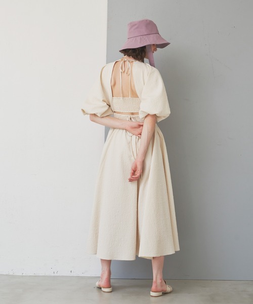 LA BELLE ETUDE(ラベルエチュード)の「BACK OPENベアSETワンピース(ワンピース・レディース・ホワイト/ブラック/ブルー・FREE)」の8枚目の写真