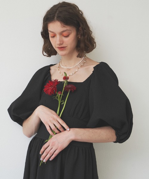 LA BELLE ETUDE(ラベルエチュード)の「BACK OPENベアSETワンピース(ワンピース・レディース・ホワイト/ブラック/ブルー・FREE)」の16枚目の写真