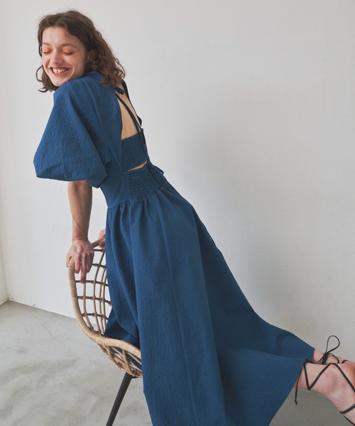 LA BELLE ETUDE(ラベルエチュード)の「BACK OPENベアSETワンピース(ワンピース・レディース・ホワイト/ブラック/ブルー・FREE)」の20枚目の写真