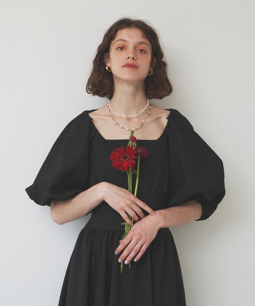 LA BELLE ETUDE(ラベルエチュード)の「BACK OPENベアSETワンピース(ワンピース・レディース・ホワイト/ブラック/ブルー・FREE)」の14枚目の写真