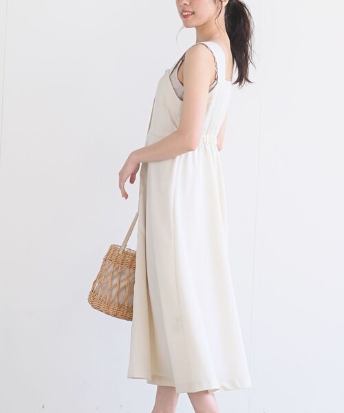 rps（アールピーエス）の「フロントボタンジャンスカワンピース（ジャンパースカート・レディース・ブラック/ネイビー/アイボリー・M）」の5枚目の写真