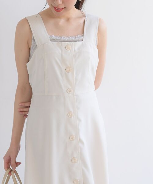 rps（アールピーエス）の「フロントボタンジャンスカワンピース（ジャンパースカート・レディース・ブラック/ネイビー/アイボリー・M）」の8枚目の写真