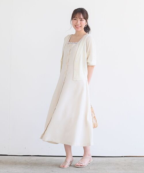 rps（アールピーエス）の「フロントボタンジャンスカワンピース（ジャンパースカート・レディース・ブラック/ネイビー/アイボリー・M）」の12枚目の写真