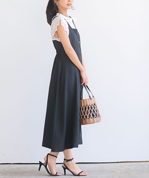 rps（アールピーエス）の「フロントボタンジャンスカワンピース（ジャンパースカート・レディース・ブラック/ネイビー/アイボリー・M）」の16枚目の写真