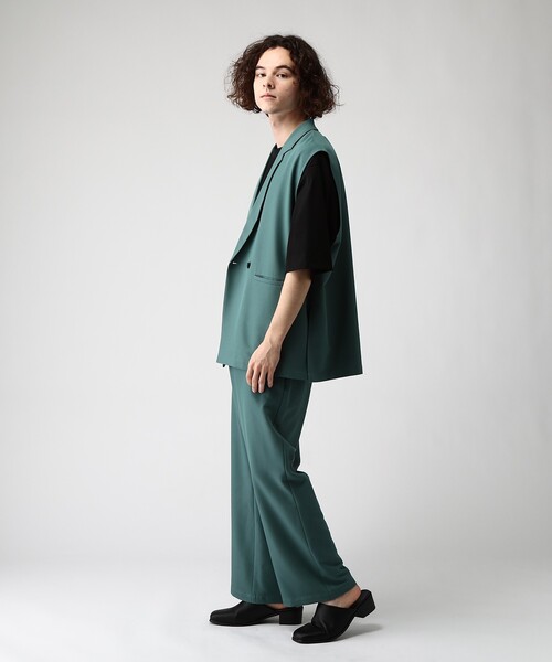 tk.TAKEO KIKUCHI(ティーケータケオキクチ)の「◆スリーブレスジャケットセットアップ(セットアップ・メンズ・オフホワイト/ブラック/ライトグリーン・01/02/03)」の11枚目の写真