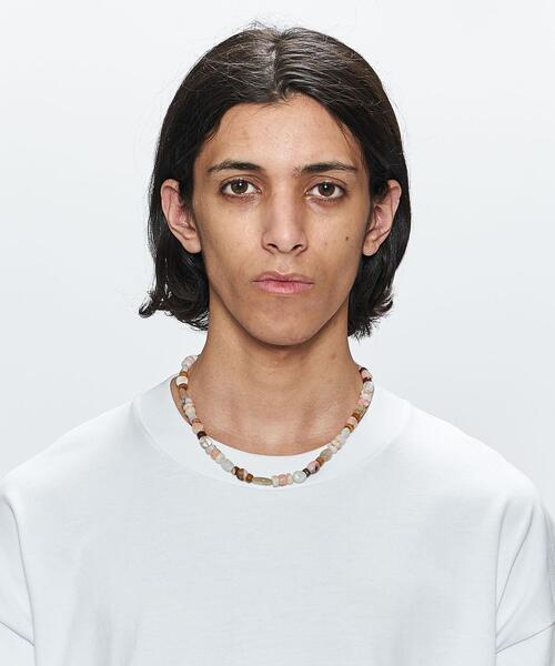 MONKEY TIME(モンキータイム)の「<monkey time> MULTI COLOR STONE NECKLACE/ネックレス(ネックレス・メンズ・ライム/ライトピンク・FREE)」の6枚目の写真
