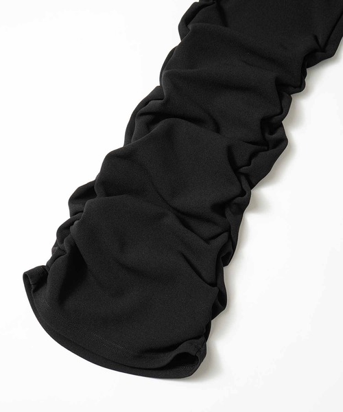 X-girl（エックスガール）の「GATHERED EASY FLARE PANTS/裾ギャザー　イージーパンツ/フレアパンツ（その他パンツ・レディース・ブラウン/グレー/ブラック・S/M）」の16枚目の写真