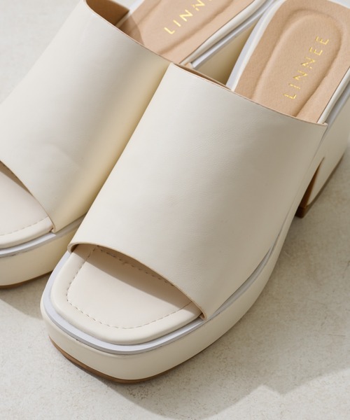 Chico(チコ)の「【LINNEE】バルキーサンダル(サンダル・レディース・ホワイト/ブラック・SMALL/MEDIUM/LARGE)」の11枚目の写真