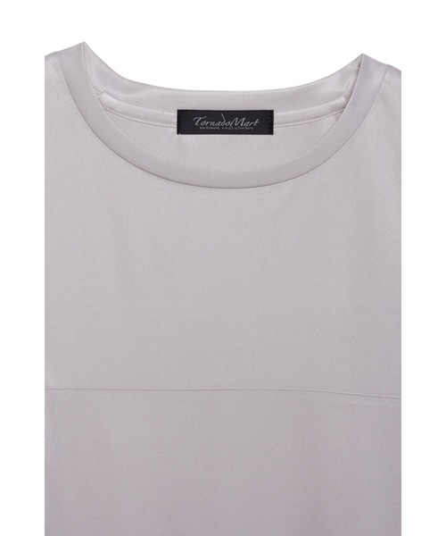 TORNADO MART(トルネードマート)の「【LADIES'】TORNADO MART∴ブライトスムーススリットオーバーTシャツ(Tシャツ/カットソー・レディース・ブラック/グレー/ライトグリーン・F)」の5枚目の写真