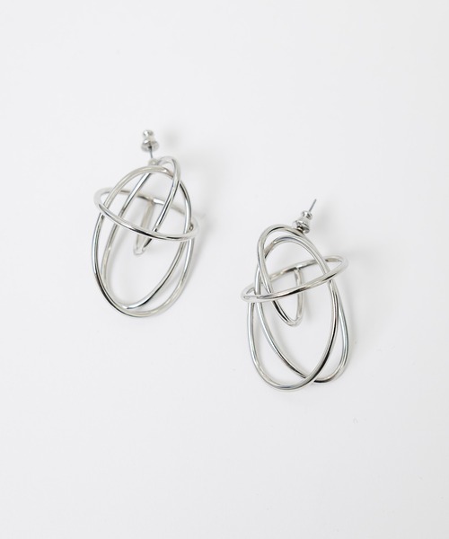 UNITED TOKYO（ユナイテッドトウキョウ）の「アートラインピアス（ピアス（両耳用）・レディース・シルバー・FREE）」の3枚目の写真