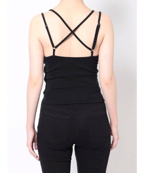 MURUA（ムルーア）の「バックストリングキャミ（パット付）（キャミソール・レディース・ブラック/アイボリー・FREE）」の16枚目の写真