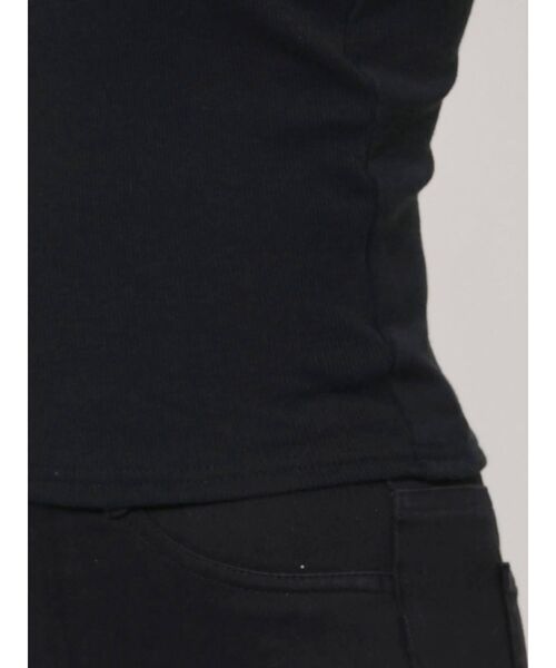 MURUA（ムルーア）の「バックストリングキャミ（パット付）（キャミソール・レディース・ブラック/アイボリー・FREE）」の19枚目の写真