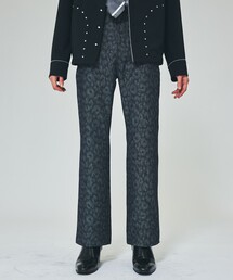 UNITED TOKYO | レオパードジャガードフレアデニム(デニムパンツ)