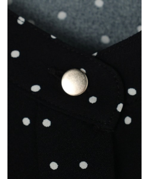 AMERICAN HOLIC（アメリカンホリック）の「とろみブラウス（シャツ/ブラウス・レディース・ドット/オフホワイト/ネイビー・M/L）」の16枚目の写真