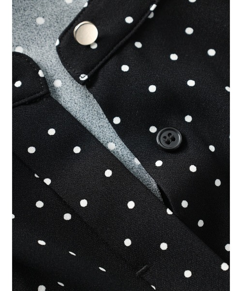 AMERICAN HOLIC（アメリカンホリック）の「とろみブラウス（シャツ/ブラウス・レディース・ドット/オフホワイト/ネイビー・M/L）」の17枚目の写真