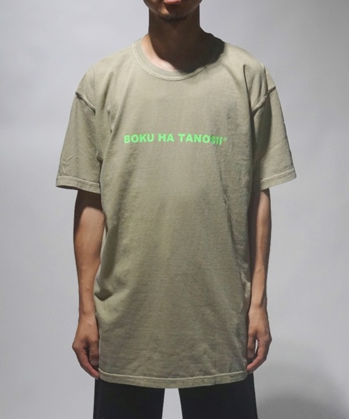 BOKU HA TANOSII（ボク　ハ　タノシイ）の「ライセンスT - pigment（Tシャツ/カットソー・メンズ・カーキ/グリーン系その他/レッド系その他・L/XL/M）」の5枚目の写真