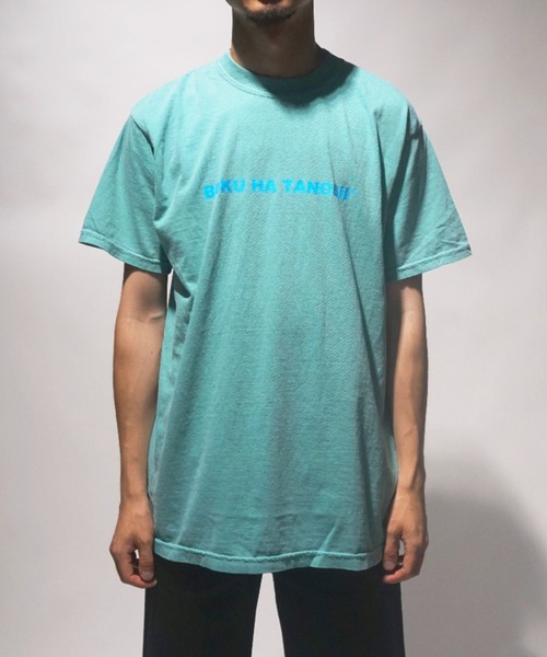 BOKU HA TANOSII（ボク　ハ　タノシイ）の「ライセンスT - pigment（Tシャツ/カットソー・メンズ・カーキ/グリーン系その他/レッド系その他・L/XL/M）」の4枚目の写真