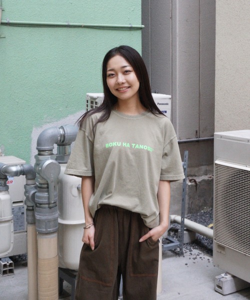BOKU HA TANOSII（ボク　ハ　タノシイ）の「ライセンスT - pigment（Tシャツ/カットソー・メンズ・カーキ/グリーン系その他/レッド系その他・L/XL/M）」の10枚目の写真